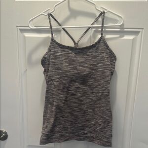 Lululemon power-y tank gray space dye. Size 8